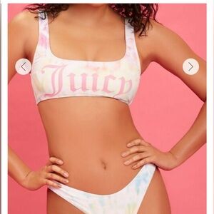 Juicy Couture X Forever 21 Tie Dye Bikini Top NWT